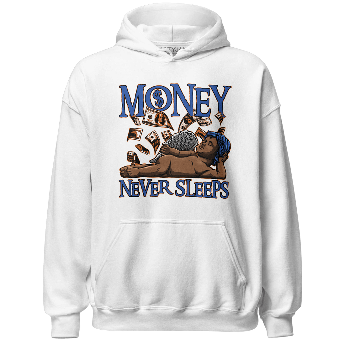 Dunk Low Knicks Hoodie Match Money Never Sleeps - NastyJamz