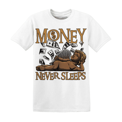 Dunk-Low-Retro-Wheat-Orange-NastyJamz-T-Shirt-Match-Money-Never-Sleeps