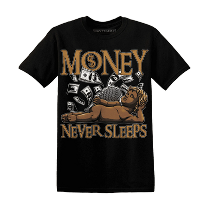Dunk-Low-Retro-Wheat-Orange-NastyJamz-T-Shirt-Match-Money-Never-Sleeps