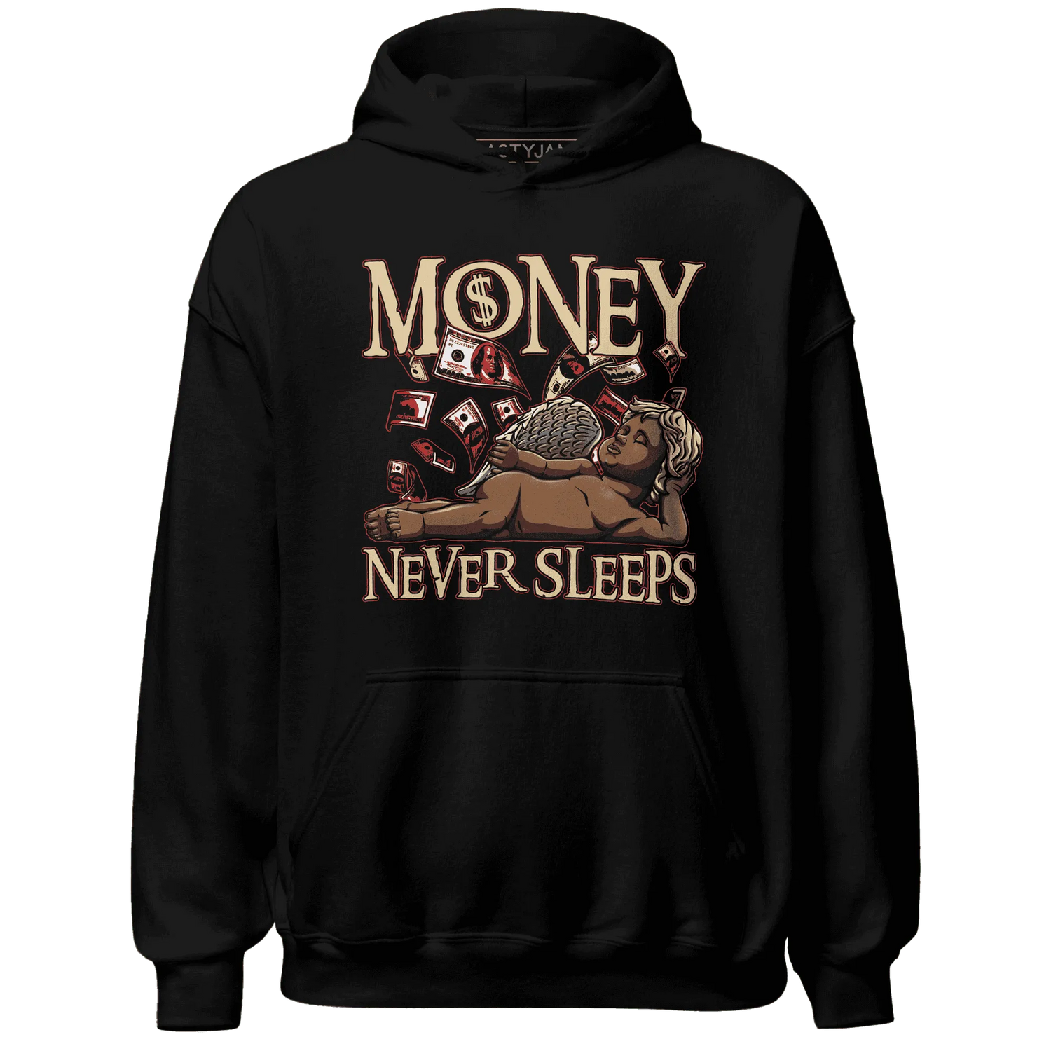 Dunk-Strawberry-Waffle-NastyJamz-Hoodie-Match-Money-Never-Sleeps