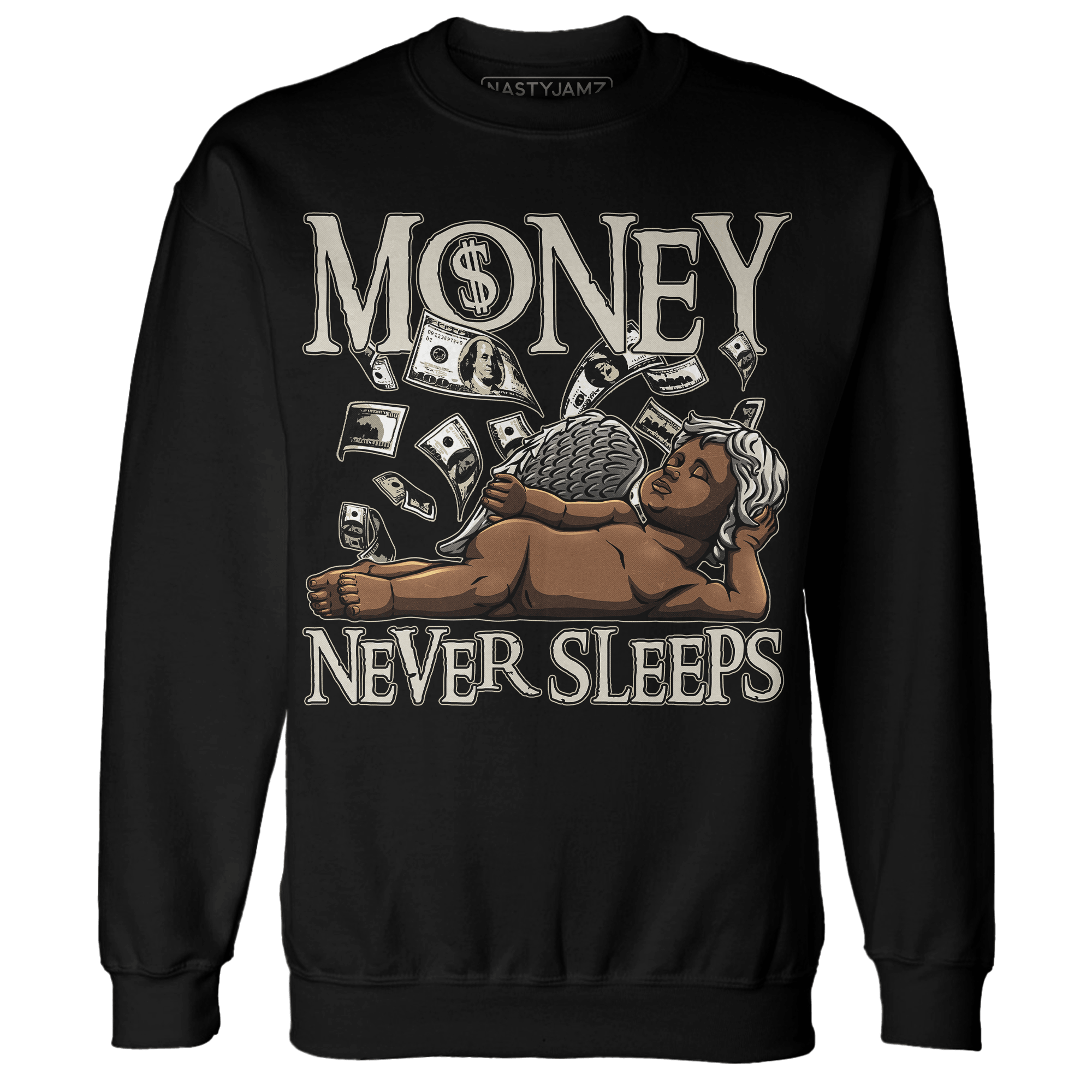 Gratitude 11s Sweatshirt Match Money Never Sleeps - NastyJamz