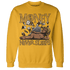 Wheat 13s Sweatshirt Match Money Never Sleeps - NastyJamz