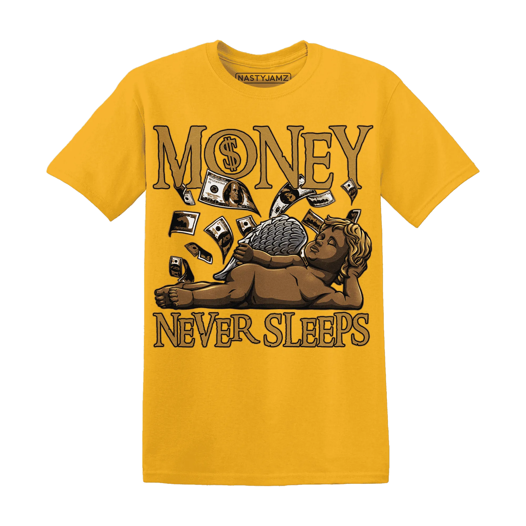 Wheat-13s-T-Shirt-Match-Money-Never-Sleeps