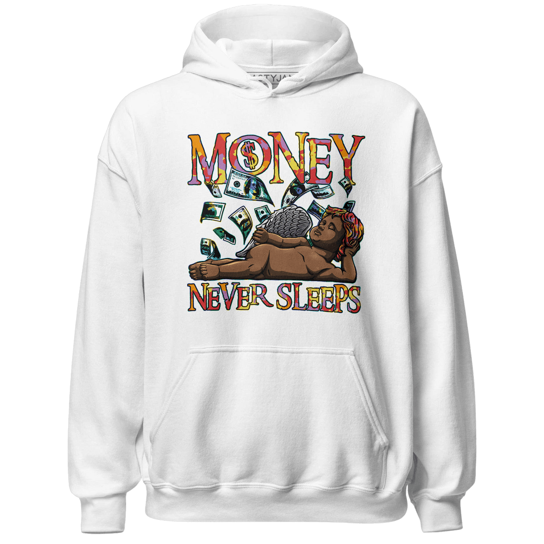 Mid GS Six Championships 1s Hoodie Match Money Never Sleeps - NastyJamz