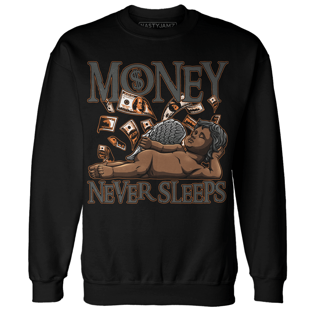Fear Pack 3s Sweatshirt Match Money Never Sleeps - NastyJamz