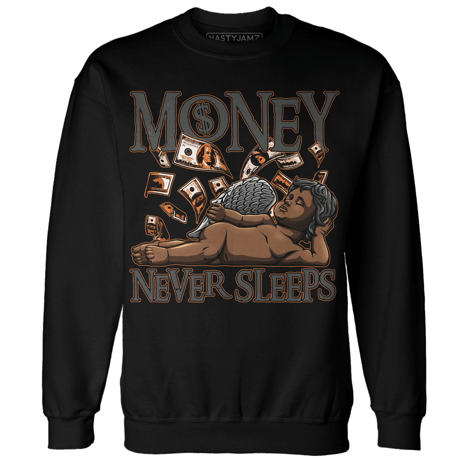 Fear Pack 3s Sweatshirt Match Money Never Sleeps - NastyJamz