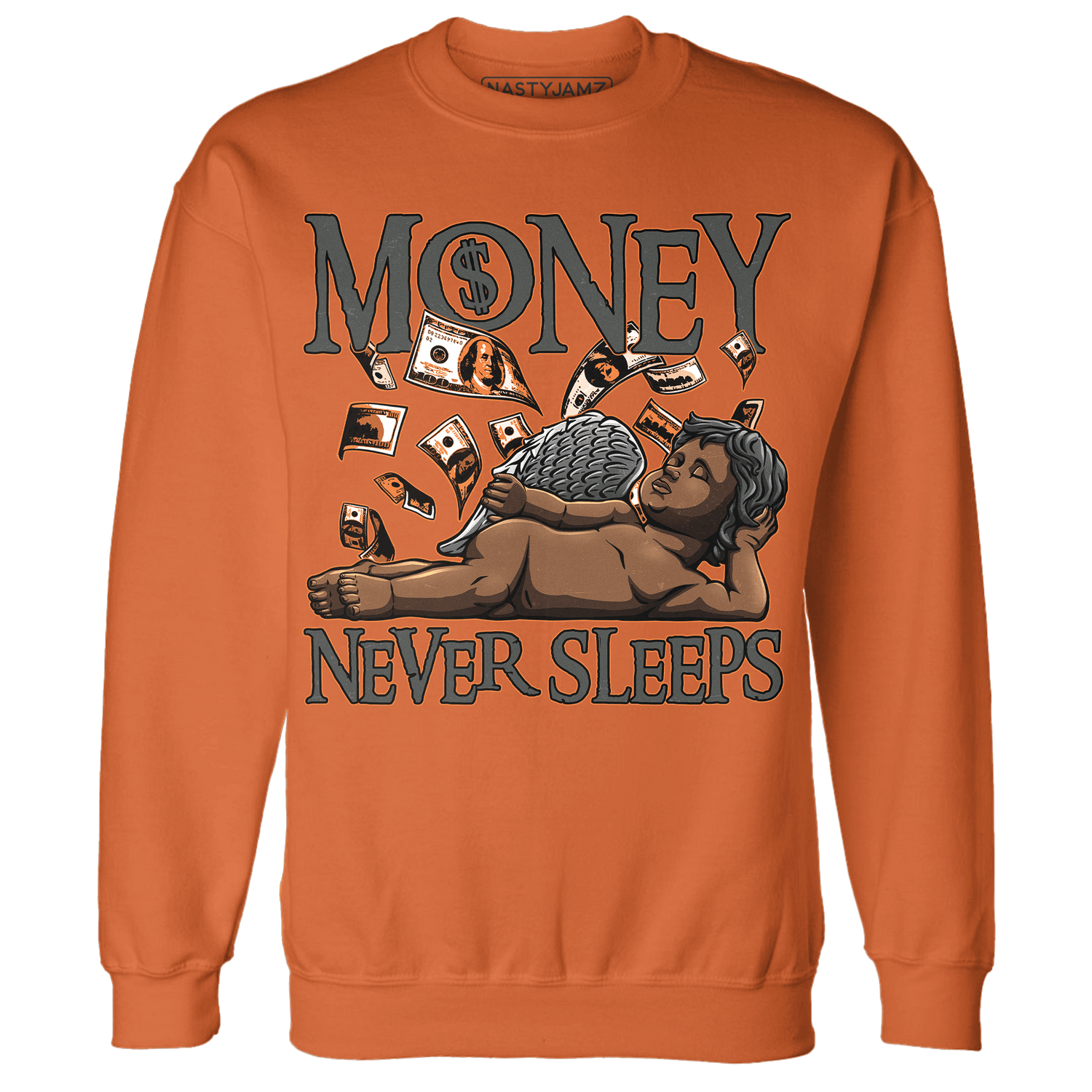 Fear Pack 3s Sweatshirt Match Money Never Sleeps - NastyJamz