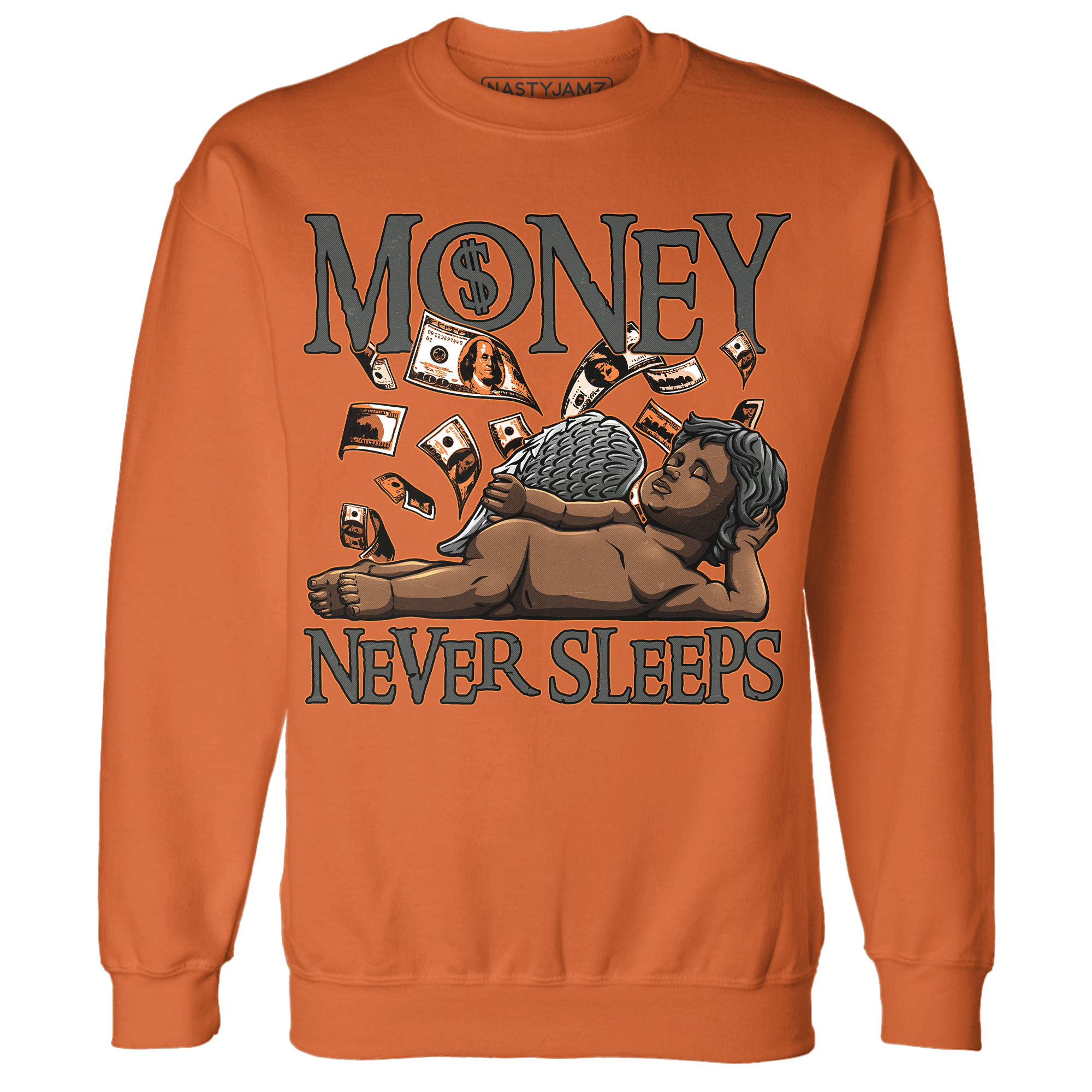 Fear Pack 3s Sweatshirt Match Money Never Sleeps - NastyJamz