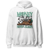 Green Glow 3s Hoodie Match Money Never Sleeps - NastyJamz