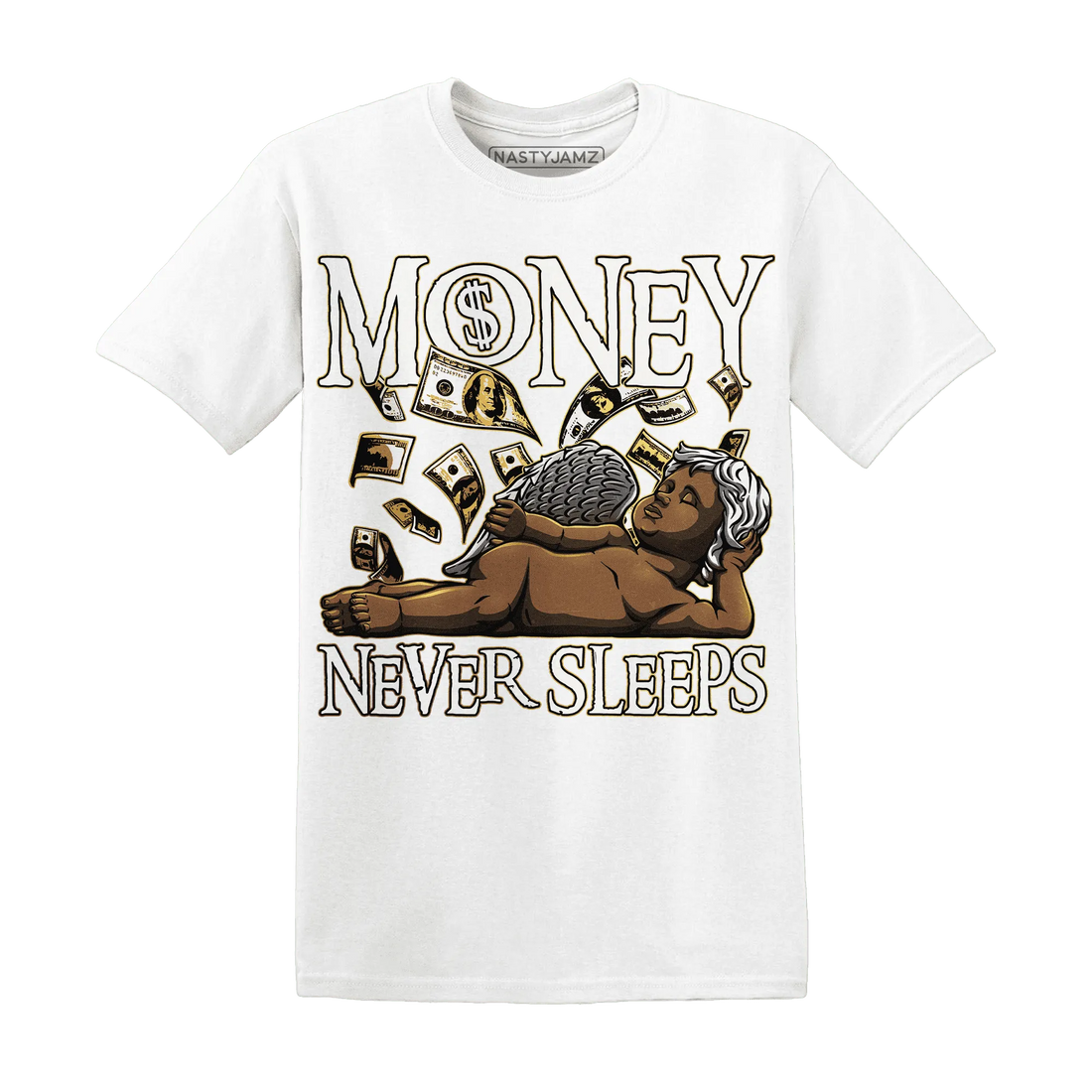 Sail-4s-T-Shirt-Match-Money-Never-Sleeps