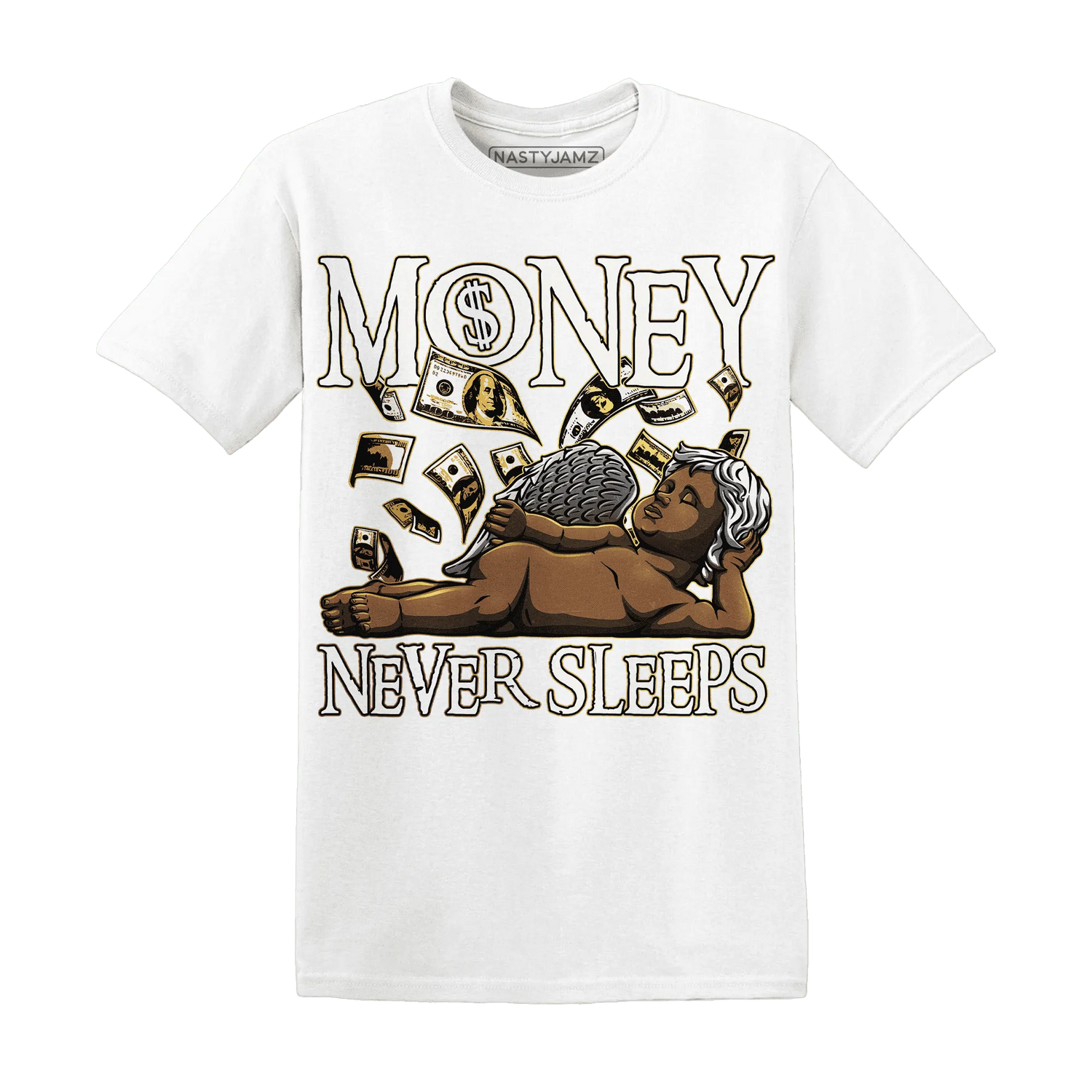 Sail-4s-T-Shirt-Match-Money-Never-Sleeps