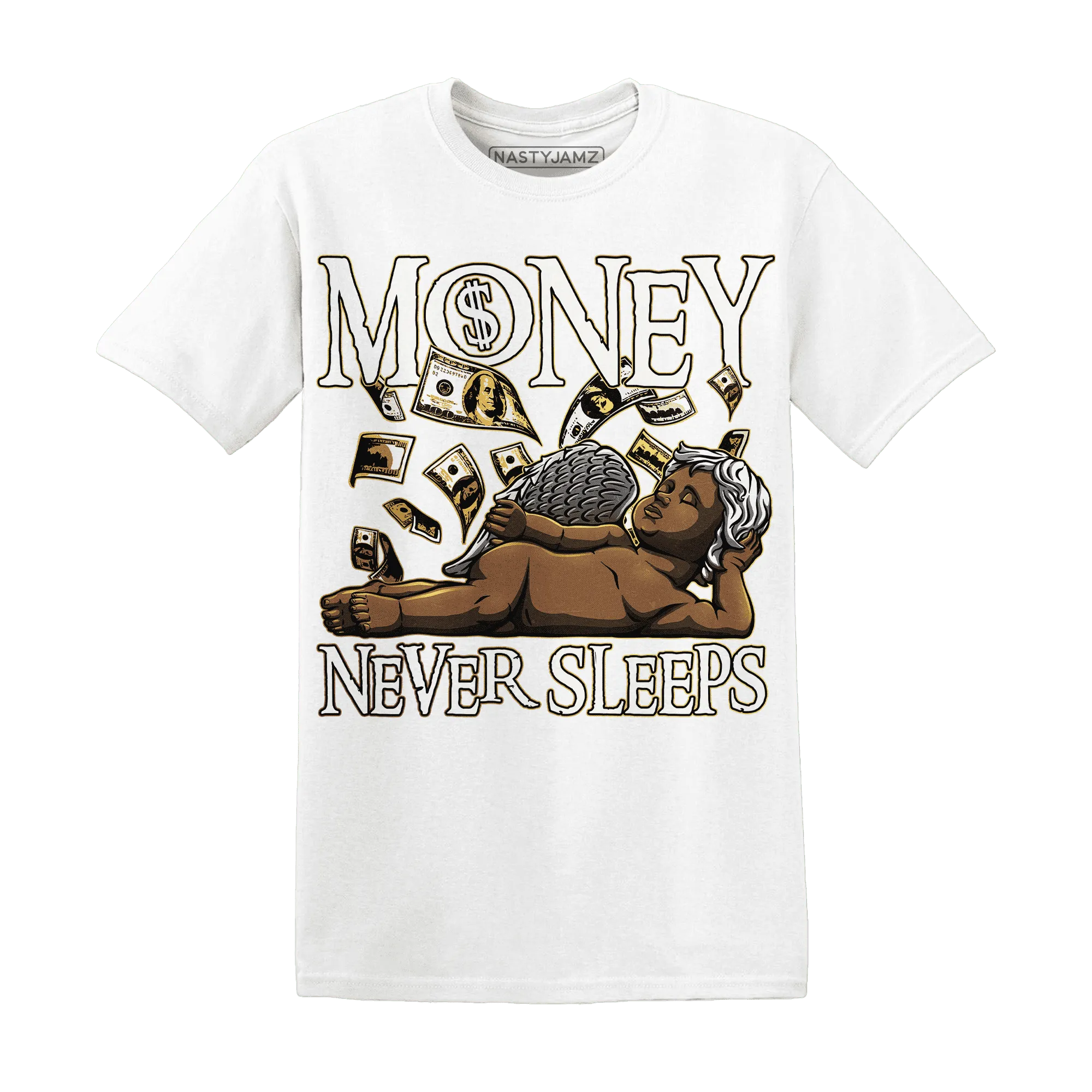 Sail-4s-T-Shirt-Match-Money-Never-Sleeps