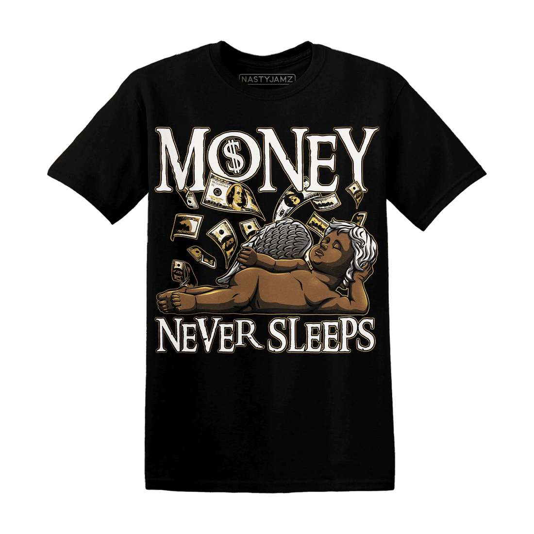 Sail-4s-T-Shirt-Match-Money-Never-Sleeps