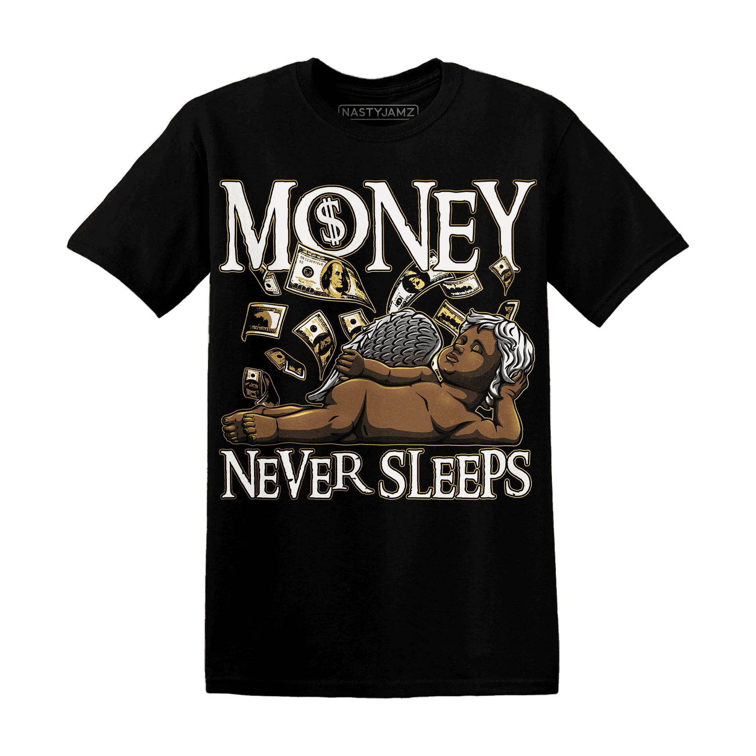 Sail-4s-T-Shirt-Match-Money-Never-Sleeps