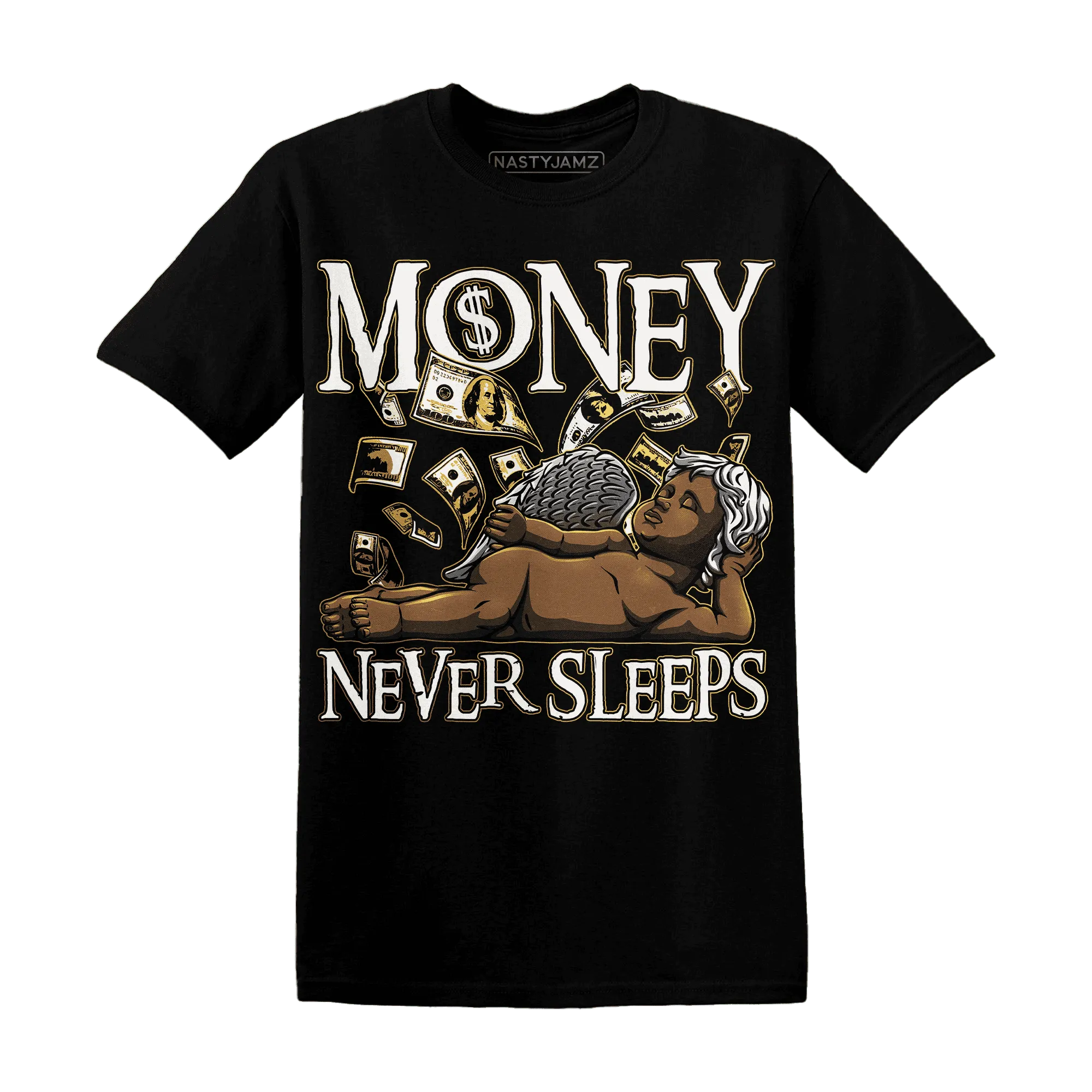 Sail-4s-T-Shirt-Match-Money-Never-Sleeps