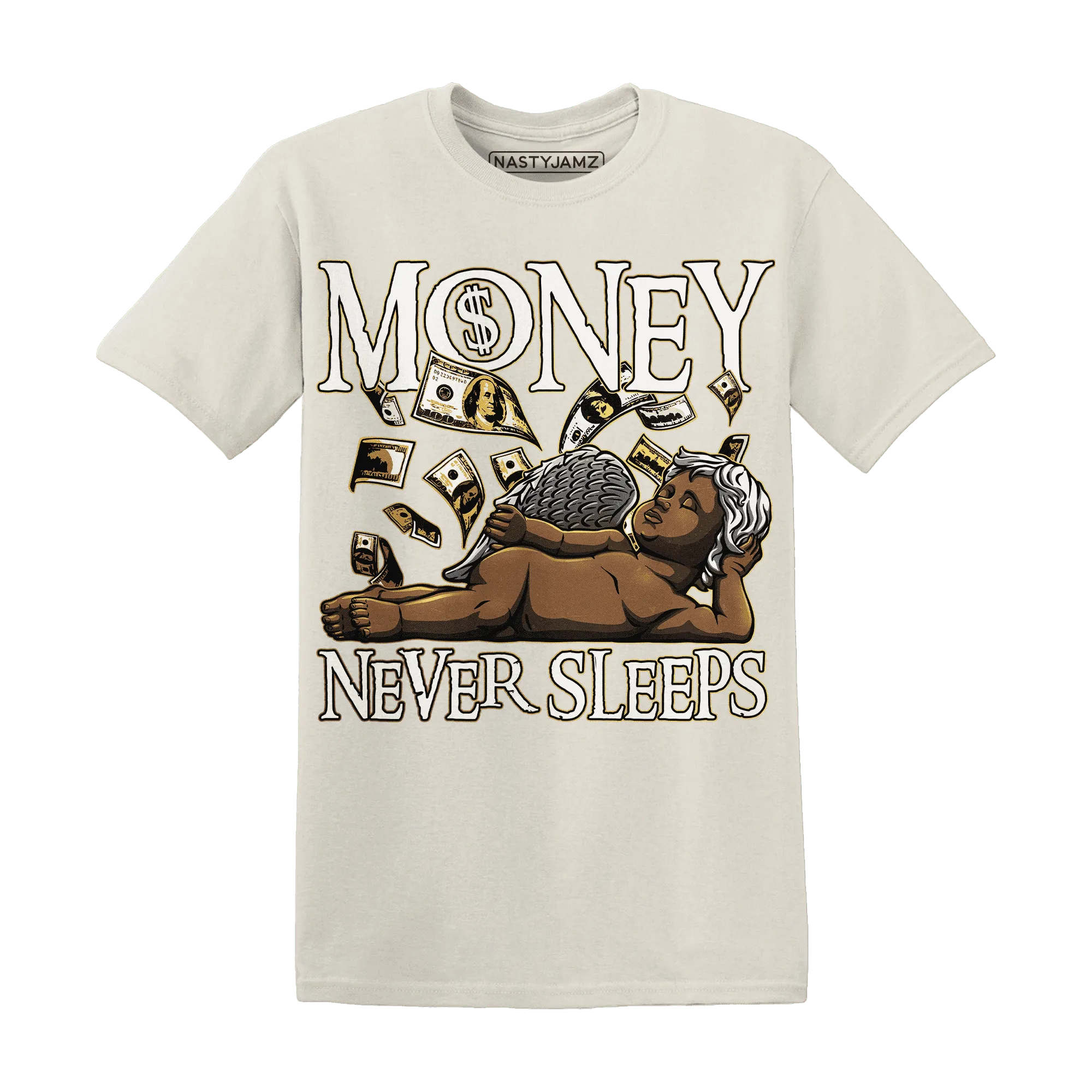 Sail-4s-T-Shirt-Match-Money-Never-Sleeps