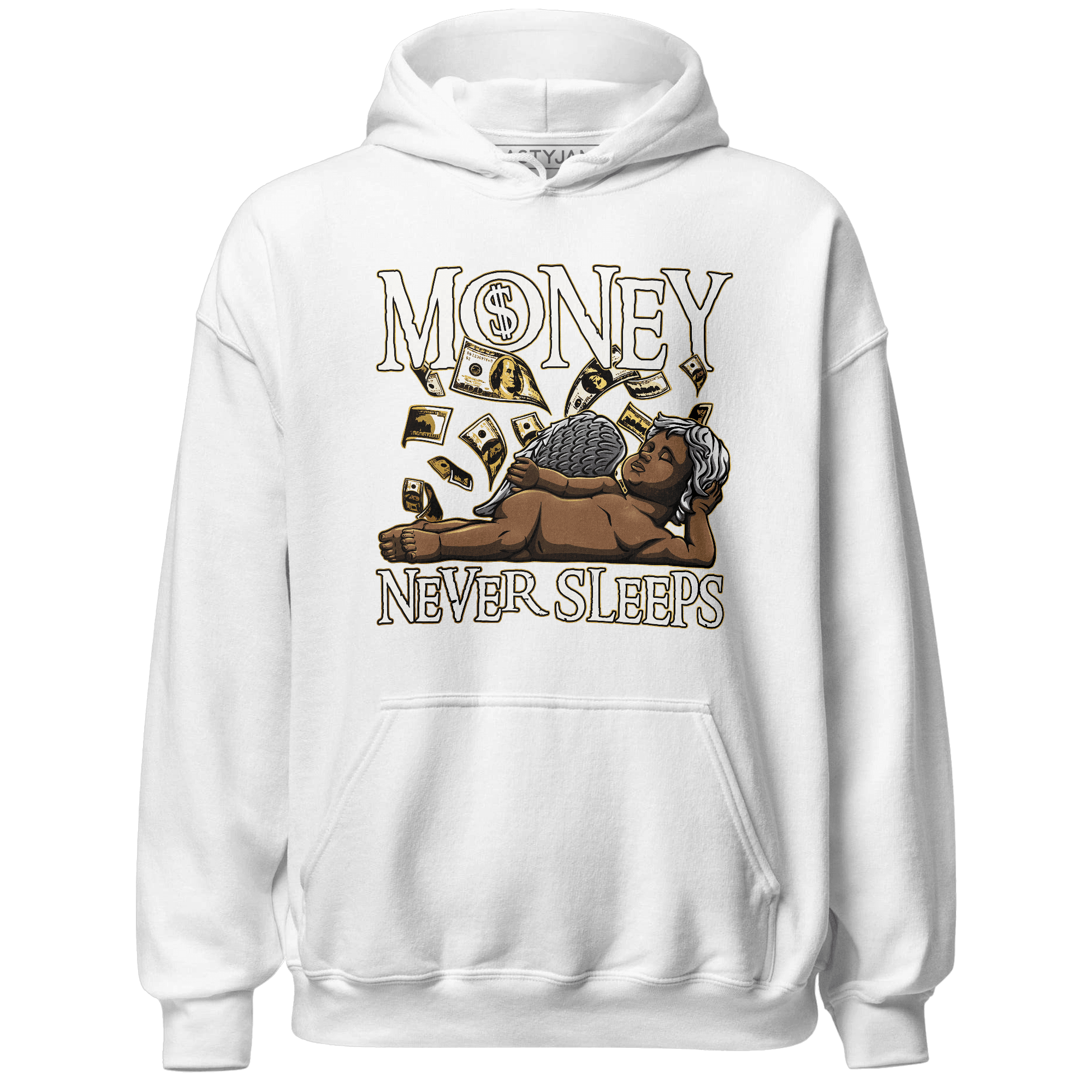 Sail 4s Hoodie Match Money Never Sleeps - NastyJamz