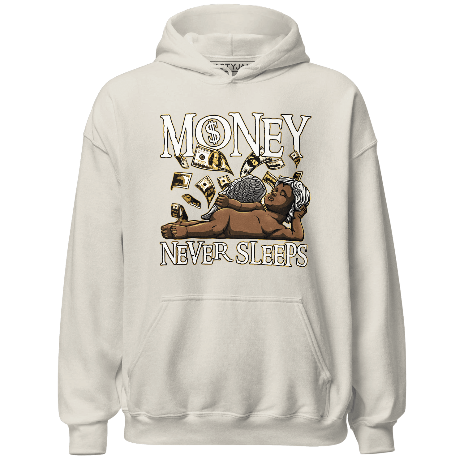 Sail 4s Hoodie Match Money Never Sleeps - NastyJamz