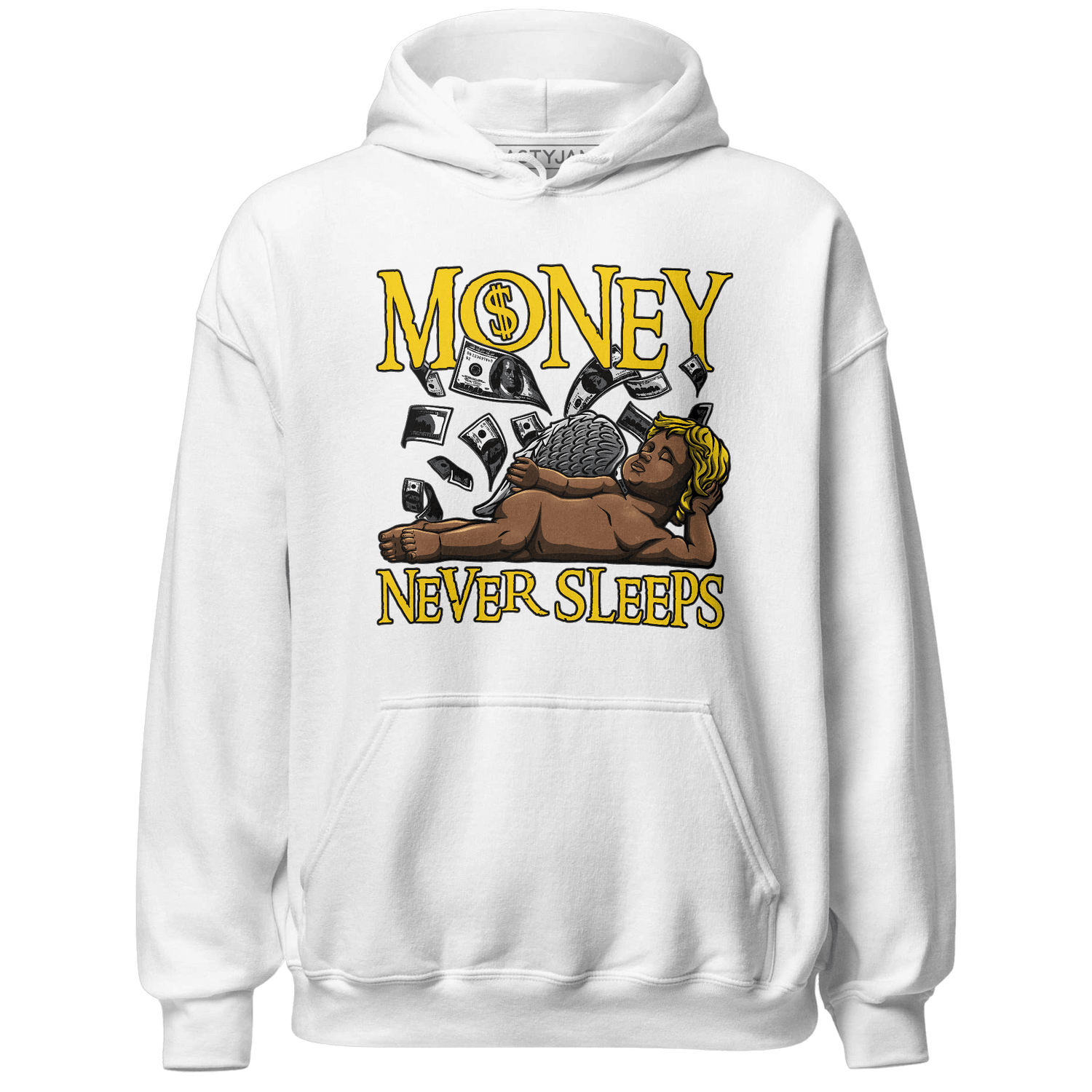 Thunder 4s Hoodie Match Money Never Sleeps - NastyJamz