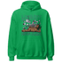 Lucky Green 5s Hoodie Match Money Never Sleeps - NastyJamz