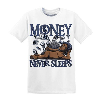 Midnight-Navy-5s-T-Shirt-Match-Money-Never-Sleeps