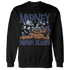 Midnight Navy 5s Sweatshirt Match Money Never Sleeps - NastyJamz