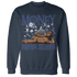 Midnight Navy 5s Sweatshirt Match Money Never Sleeps - NastyJamz