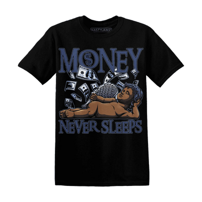 Midnight-Navy-5s-T-Shirt-Match-Money-Never-Sleeps