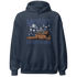 Midnight Navy 5s Hoodie Match Money Never Sleeps - NastyJamz
