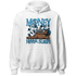 Powder Blue 9s Hoodie Match Money Never Sleeps - NastyJamz