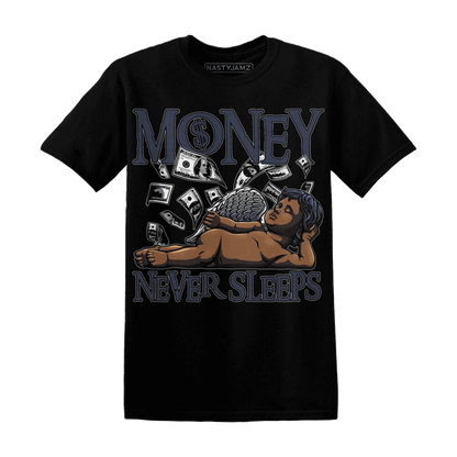 VaporMax-Plus-Midnight-Navy-White-Metallic-Silver-NastyJamz-T-Shirt-Match-Money-Never-Sleeps