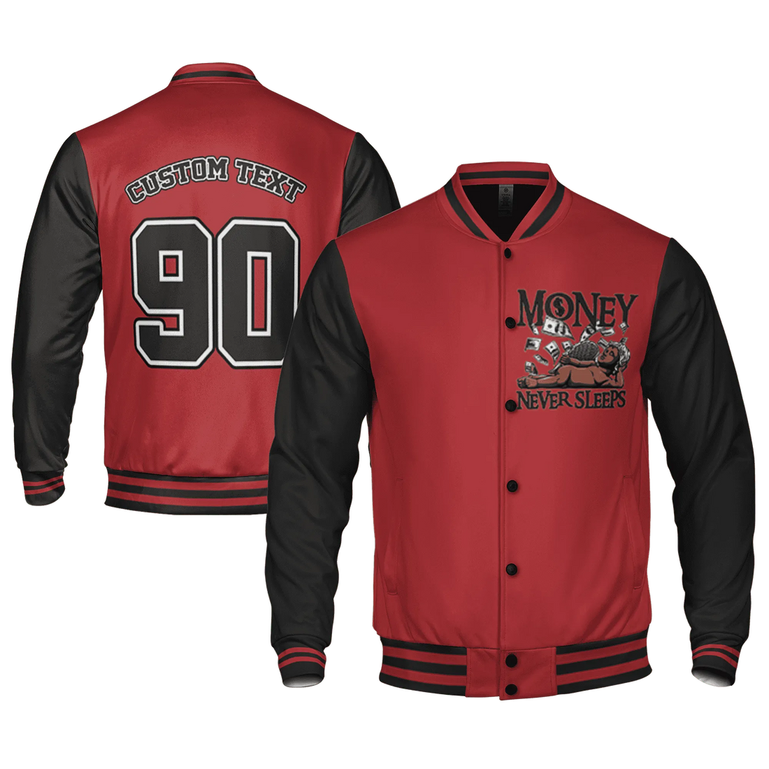 Black-Toe-Reimagined-Red-White-1s-NastyJamz-Varsity-Match-Money-Never-Sleeps