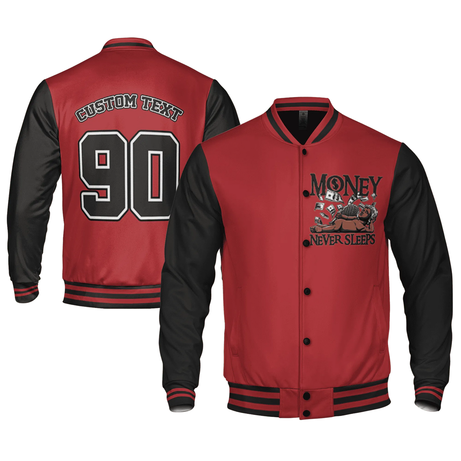Black-Toe-Reimagined-Red-White-1s-NastyJamz-Varsity-Match-Money-Never-Sleeps