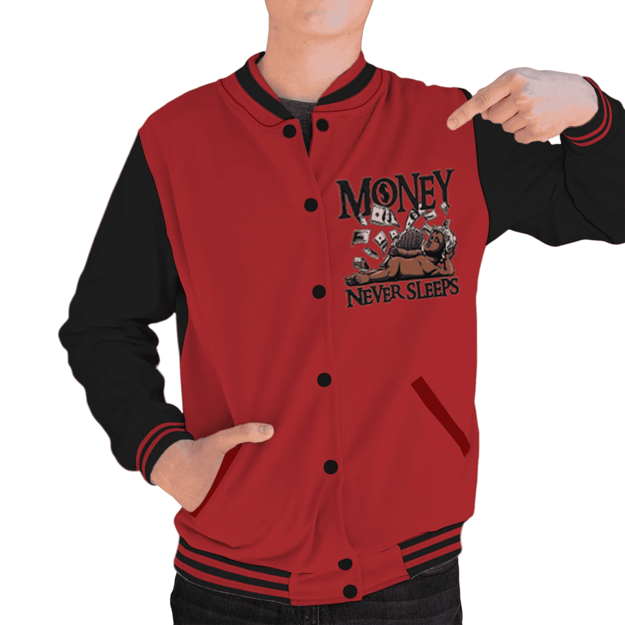 Black-Toe-Reimagined-Red-White-1s-NastyJamz-Varsity-Match-Money-Never-Sleeps