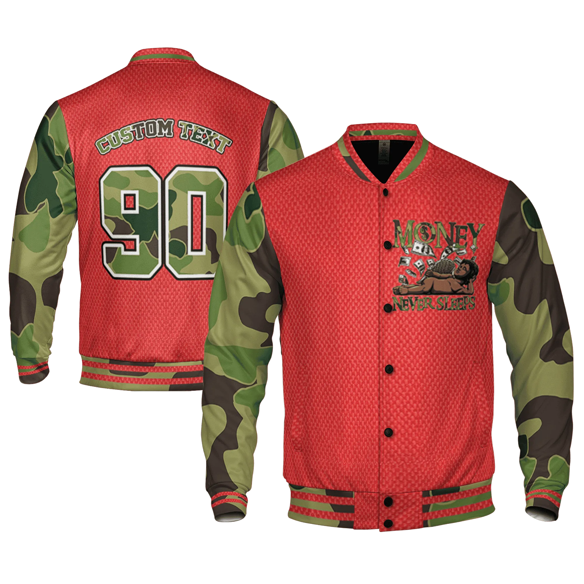 AM-90-Dark-Sage-Solar-Red-NastyJamz-Varsity-Match-Money-Never-Sleeps