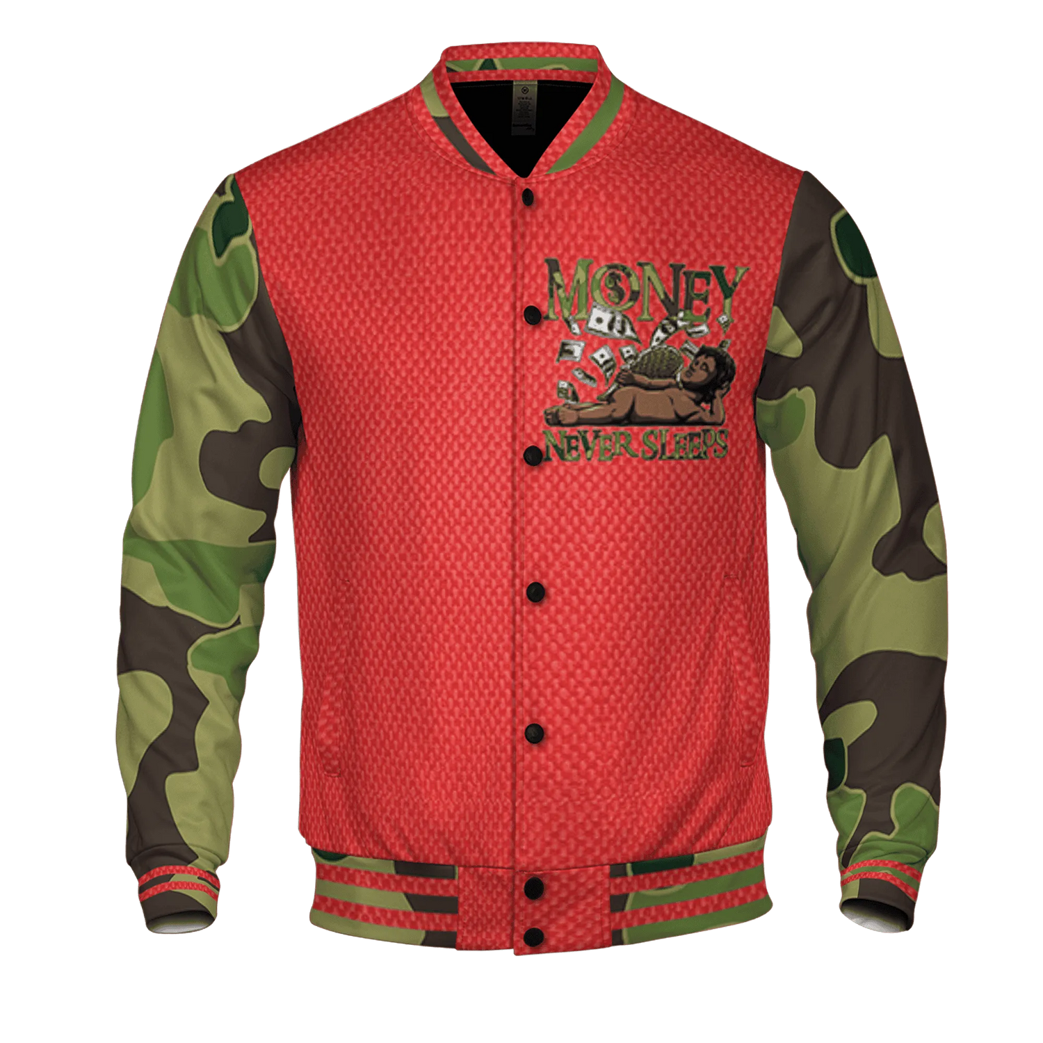 AM-90-Dark-Sage-Solar-Red-NastyJamz-Varsity-Match-Money-Never-Sleeps