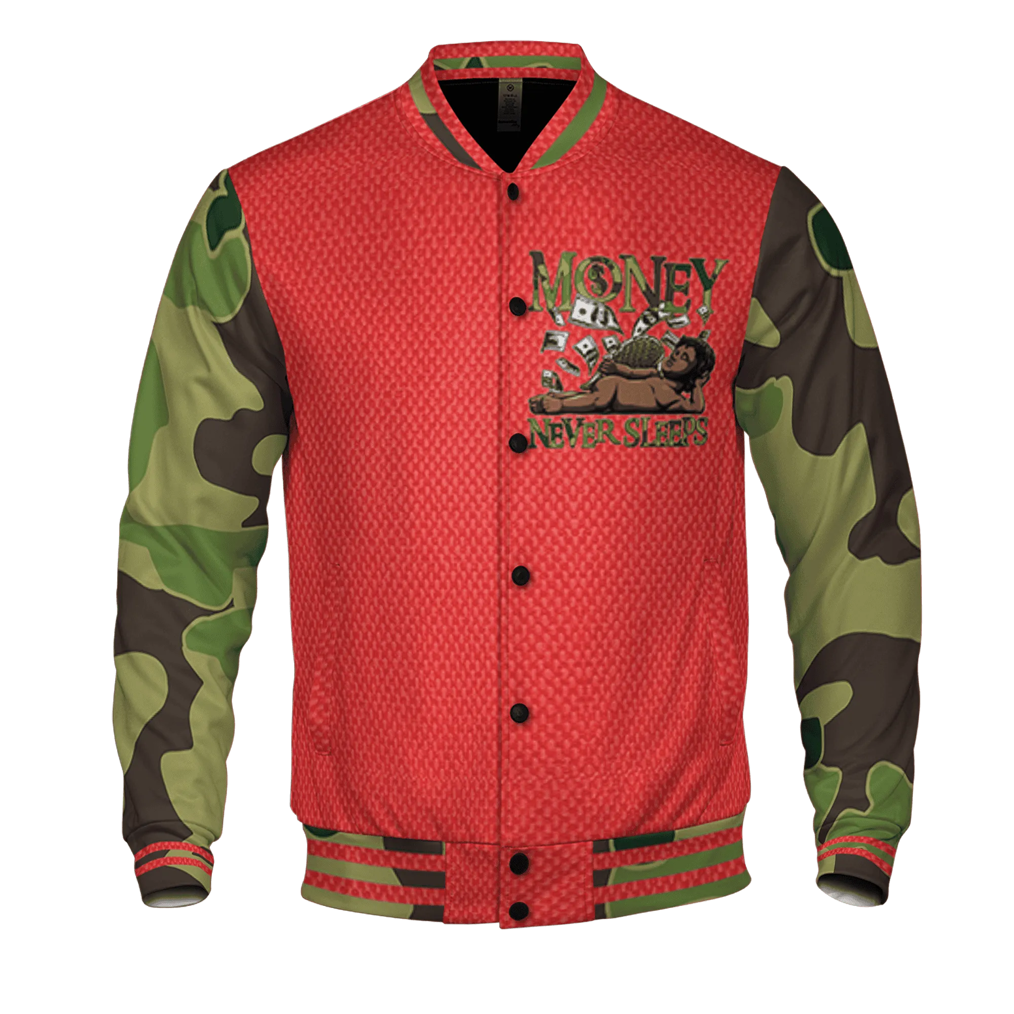 AM-90-Dark-Sage-Solar-Red-NastyJamz-Varsity-Match-Money-Never-Sleeps