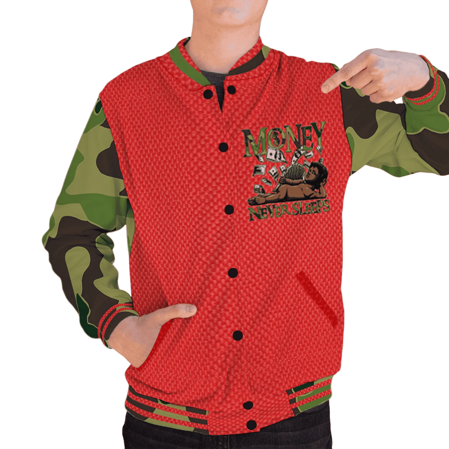AM-90-Dark-Sage-Solar-Red-NastyJamz-Varsity-Match-Money-Never-Sleeps