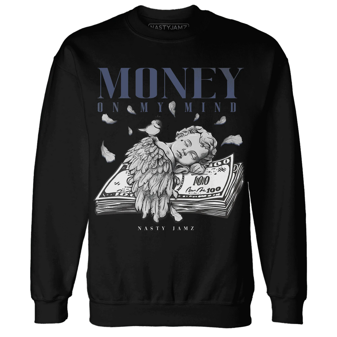 Low-Diffused-Blue-11s-Sweatshirt-Match-Money-On-My-Mind-Angel