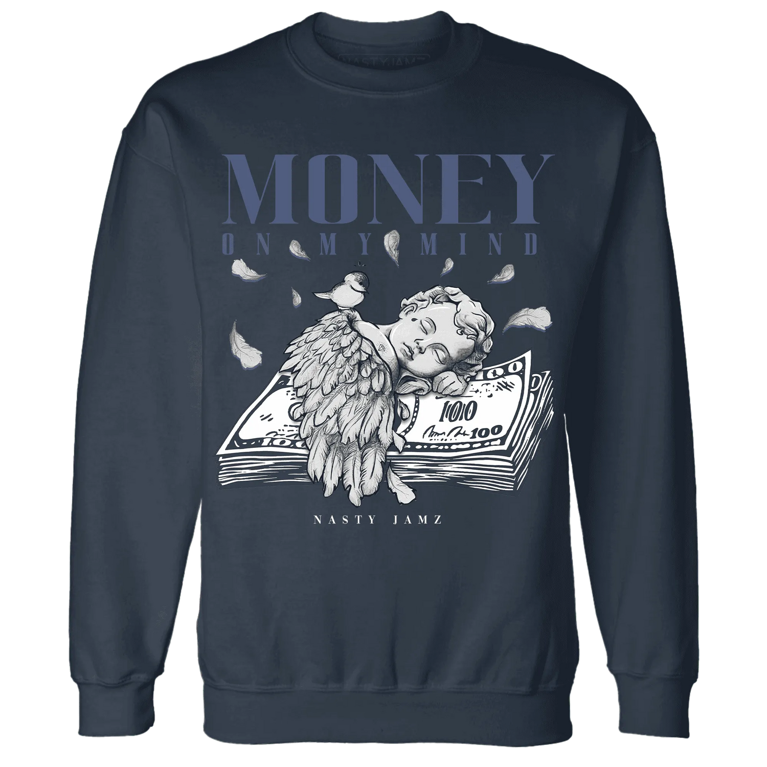 Low-Diffused-Blue-11s-Sweatshirt-Match-Money-On-My-Mind-Angel