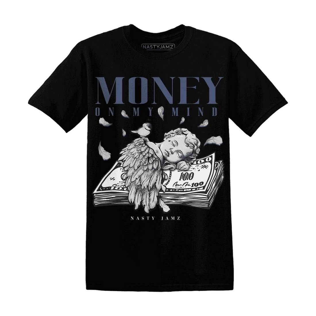 Low-Diffused-Blue-11s-T-Shirt-Match-Money-On-My-Mind-Angel