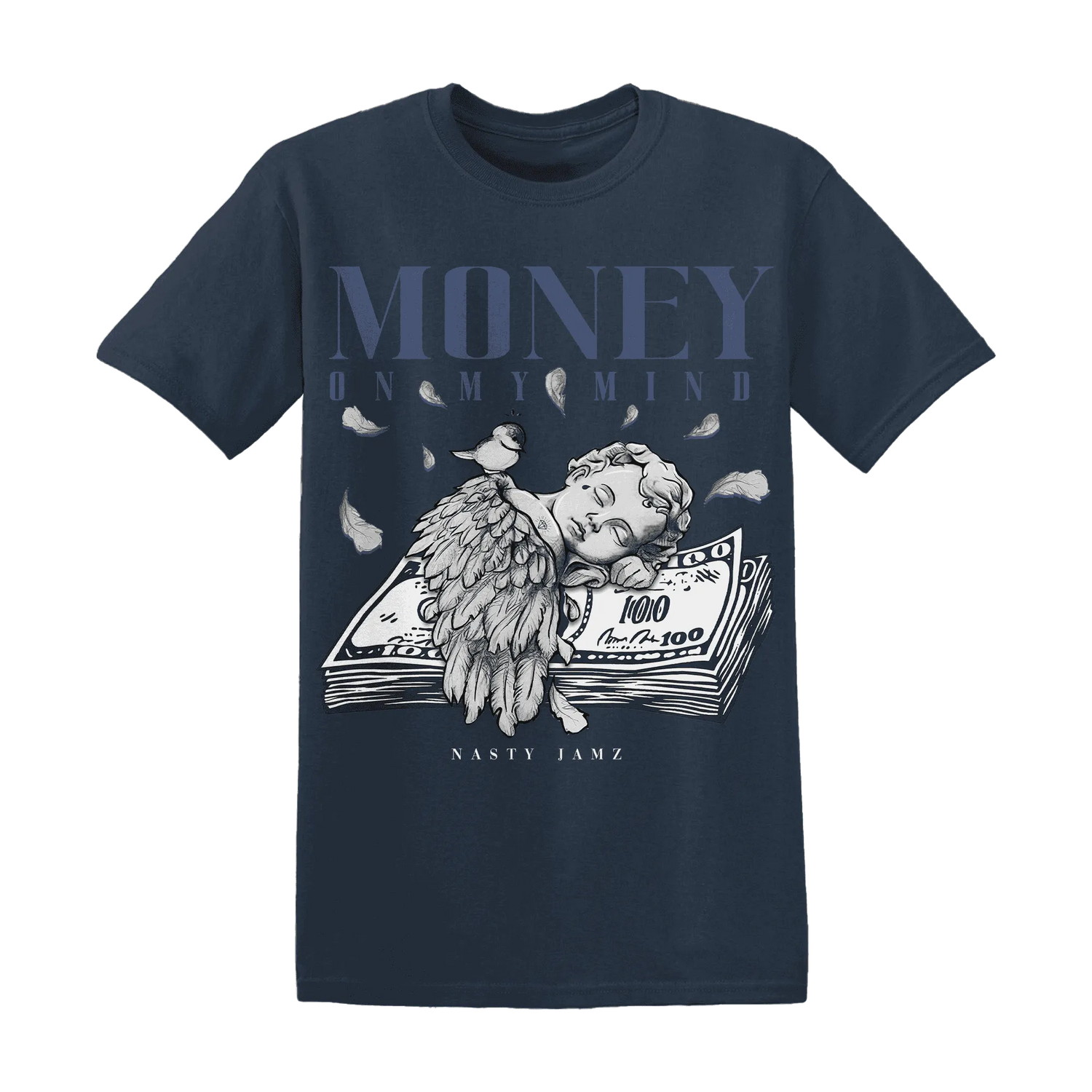 Low-Diffused-Blue-11s-T-Shirt-Match-Money-On-My-Mind-Angel