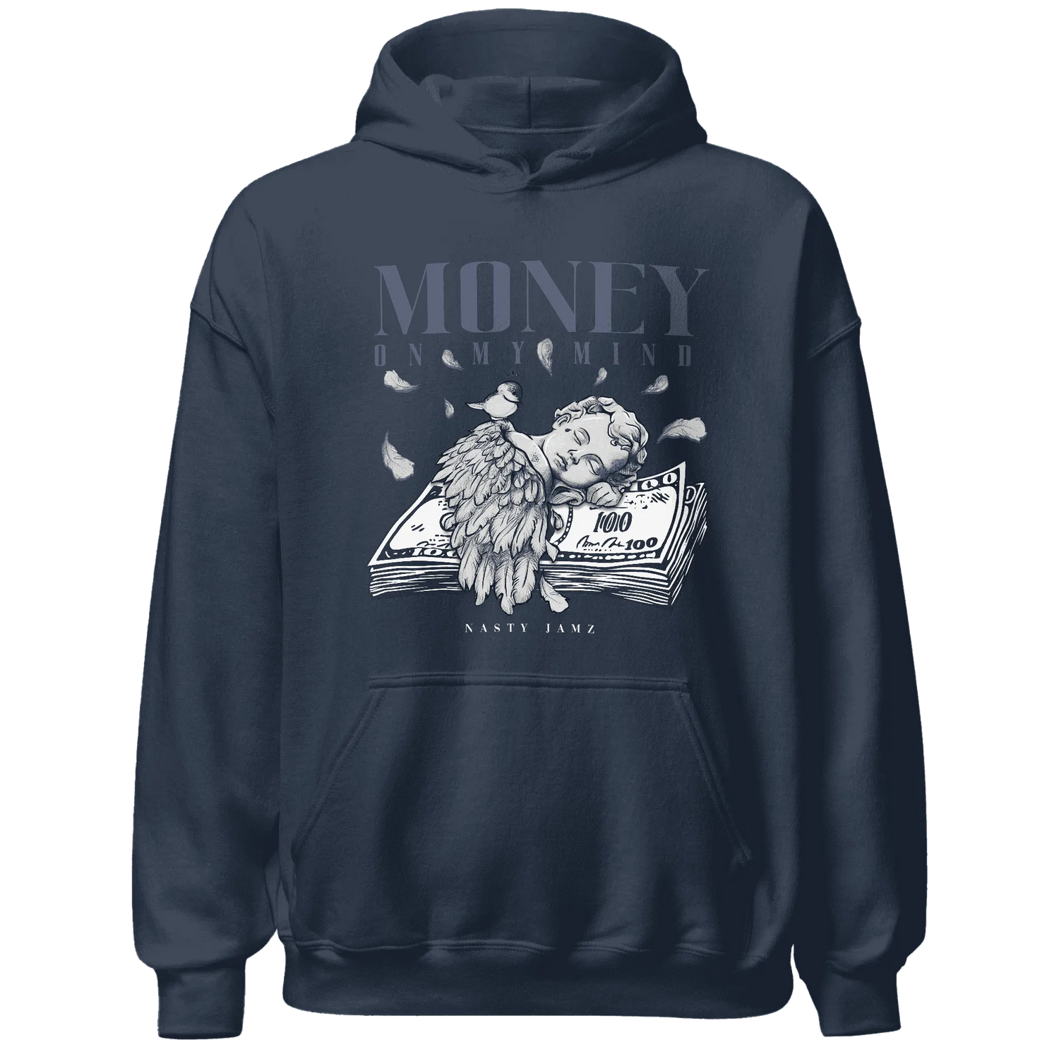 Low-Diffused-Blue-11s-Hoodie-Match-Money-On-My-Mind-Angel