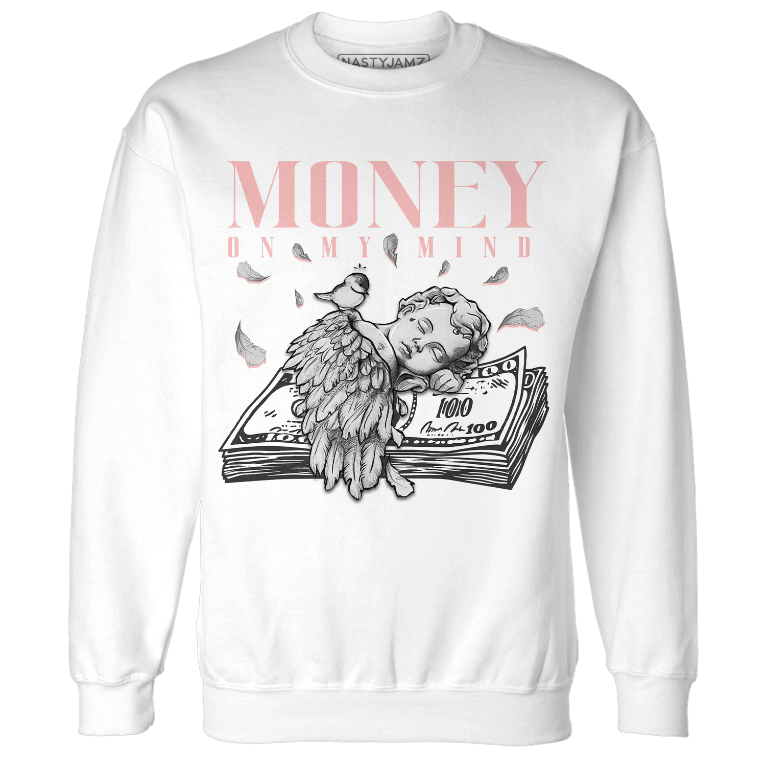Low Legend Pink 11s Sweatshirt Match Money On My Mind Angel - NastyJamz