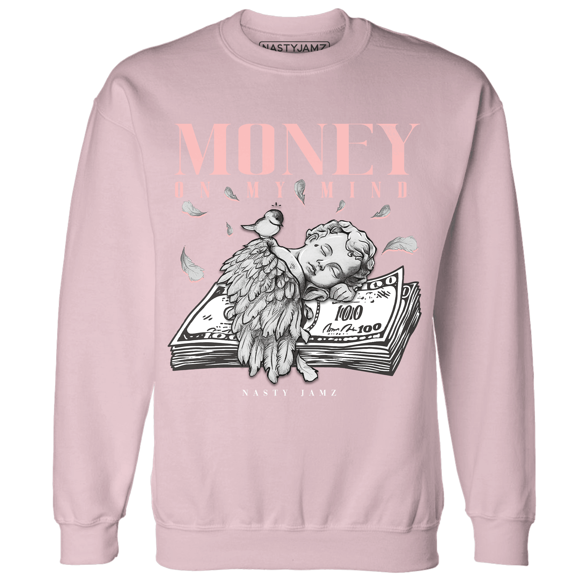 Low Legend Pink 11s Sweatshirt Match Money On My Mind Angel - NastyJamz