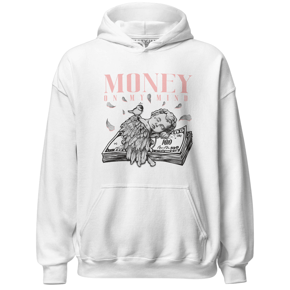 Low Legend Pink 11s Hoodie Match Money On My Mind Angel - NastyJamz