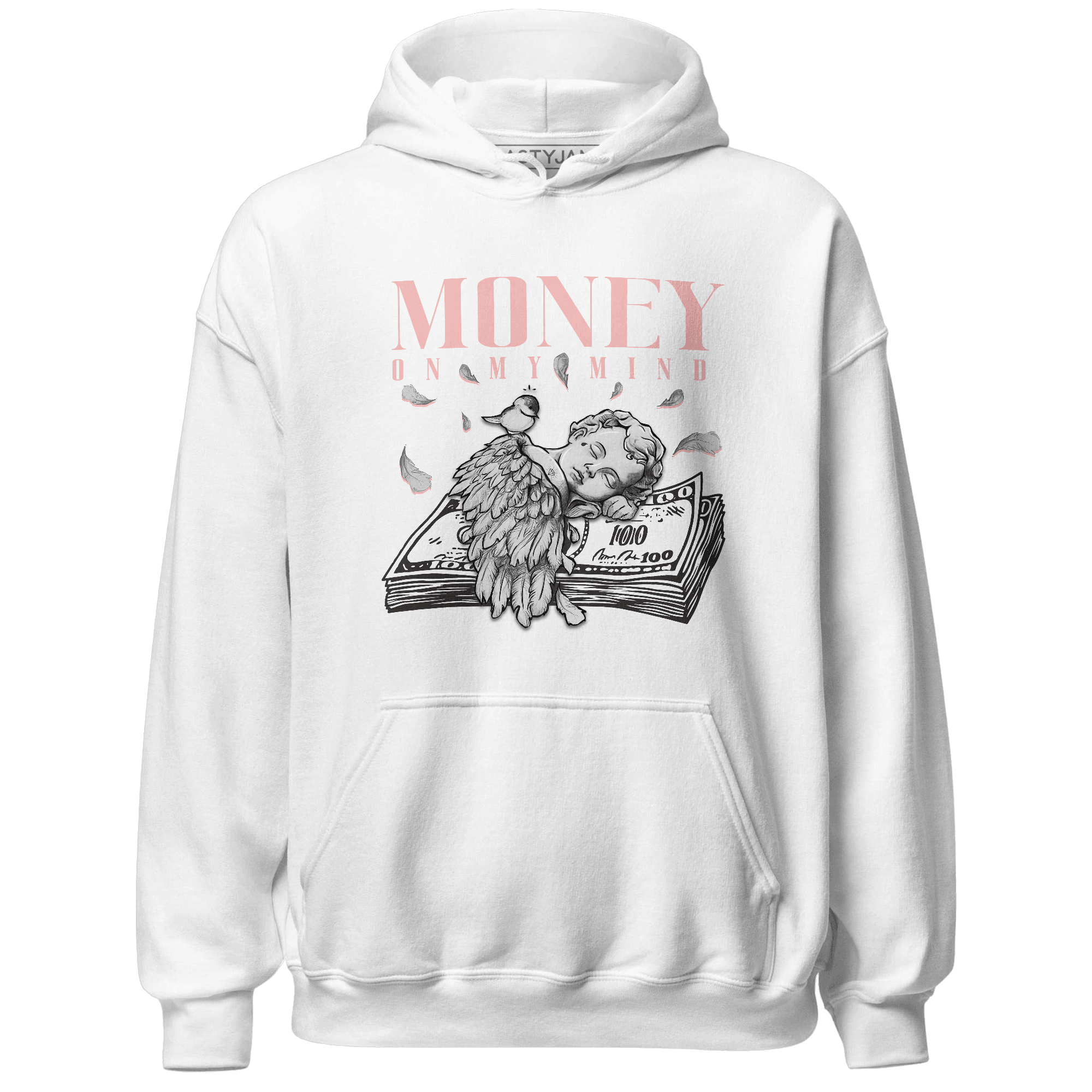Low Legend Pink 11s Hoodie Match Money On My Mind Angel - NastyJamz