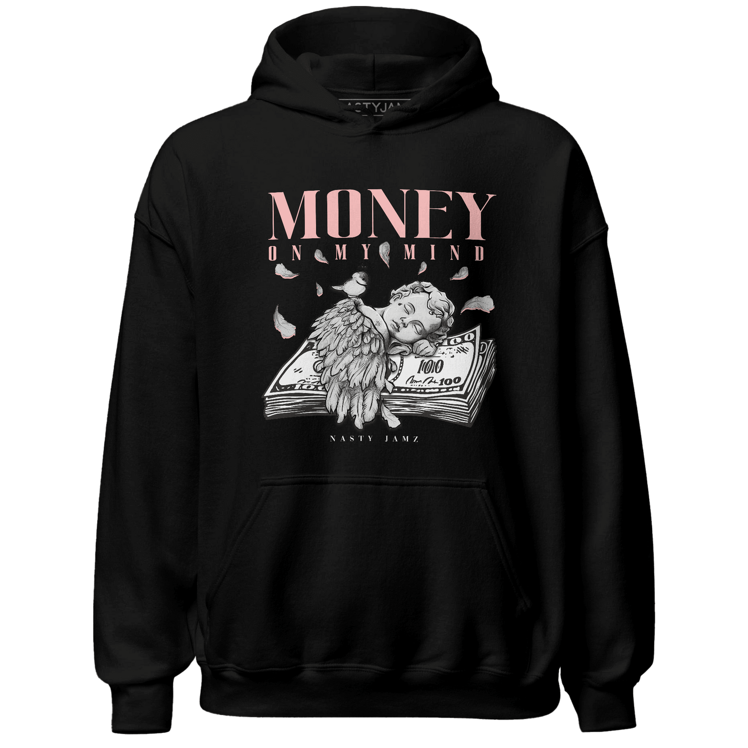 Low Legend Pink 11s Hoodie Match Money On My Mind Angel - NastyJamz