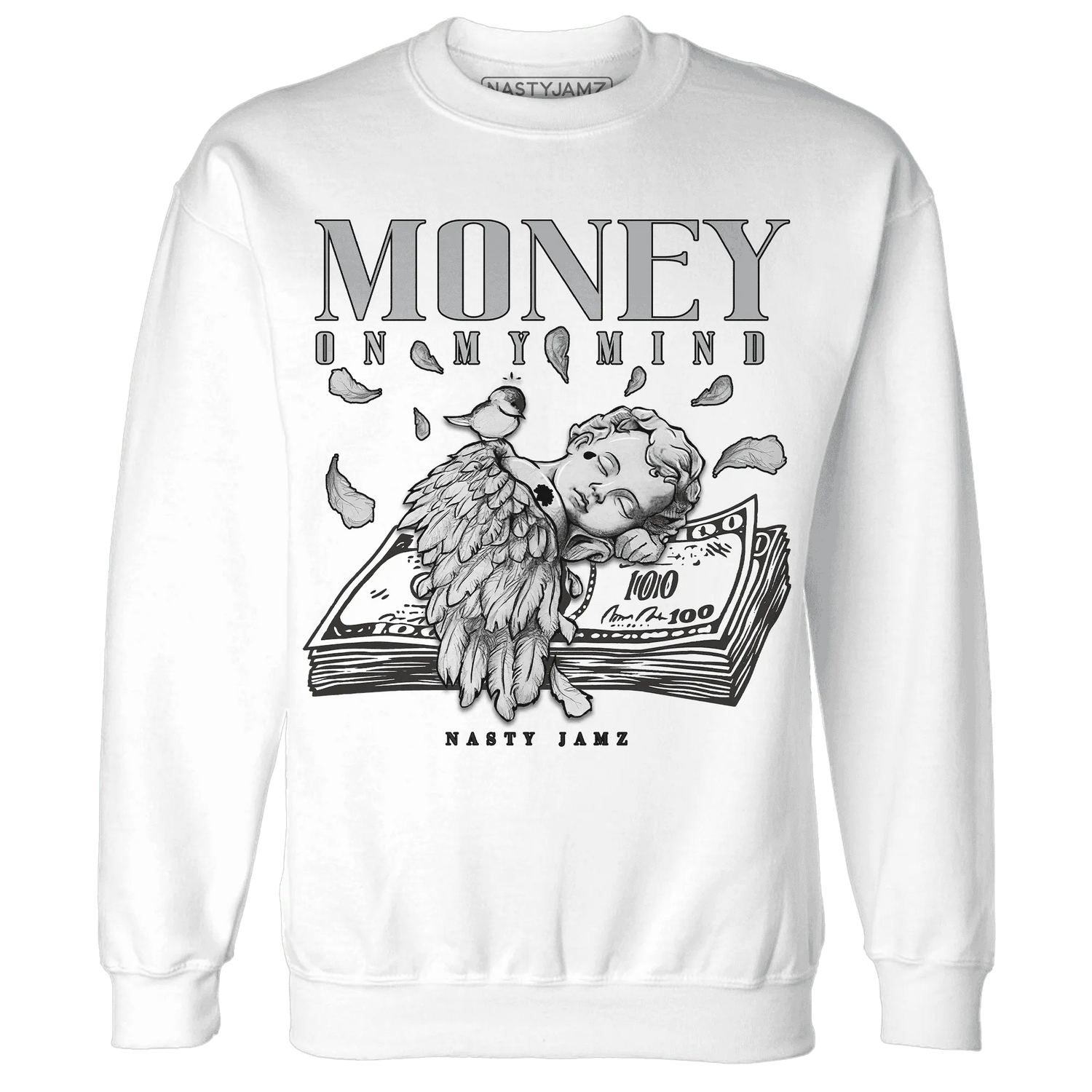 Wolf-Grey-12s-NastyJamz-Sweatshirt-Match-Money-On-My-Mind-Angel