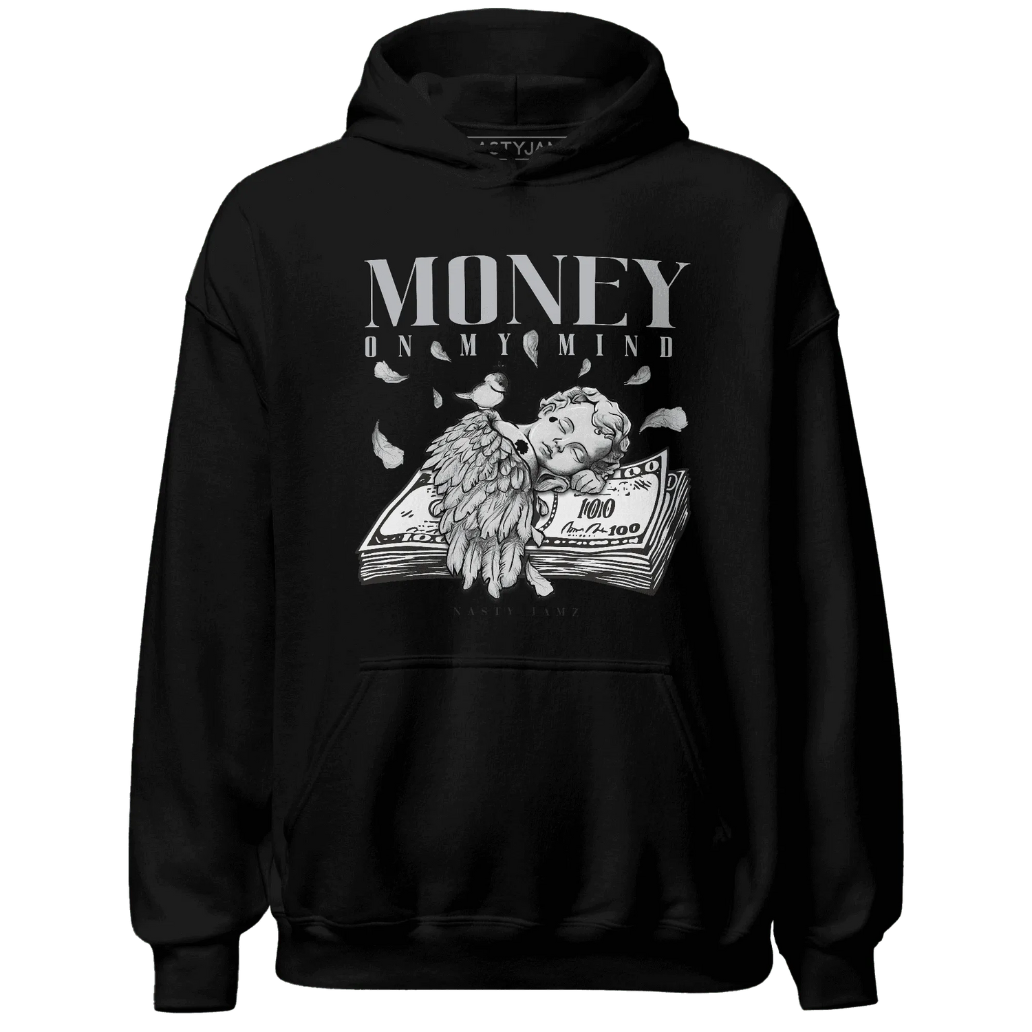 Wolf-Grey-12s-NastyJamz-Hoodie-Match-Money-On-My-Mind-Angel